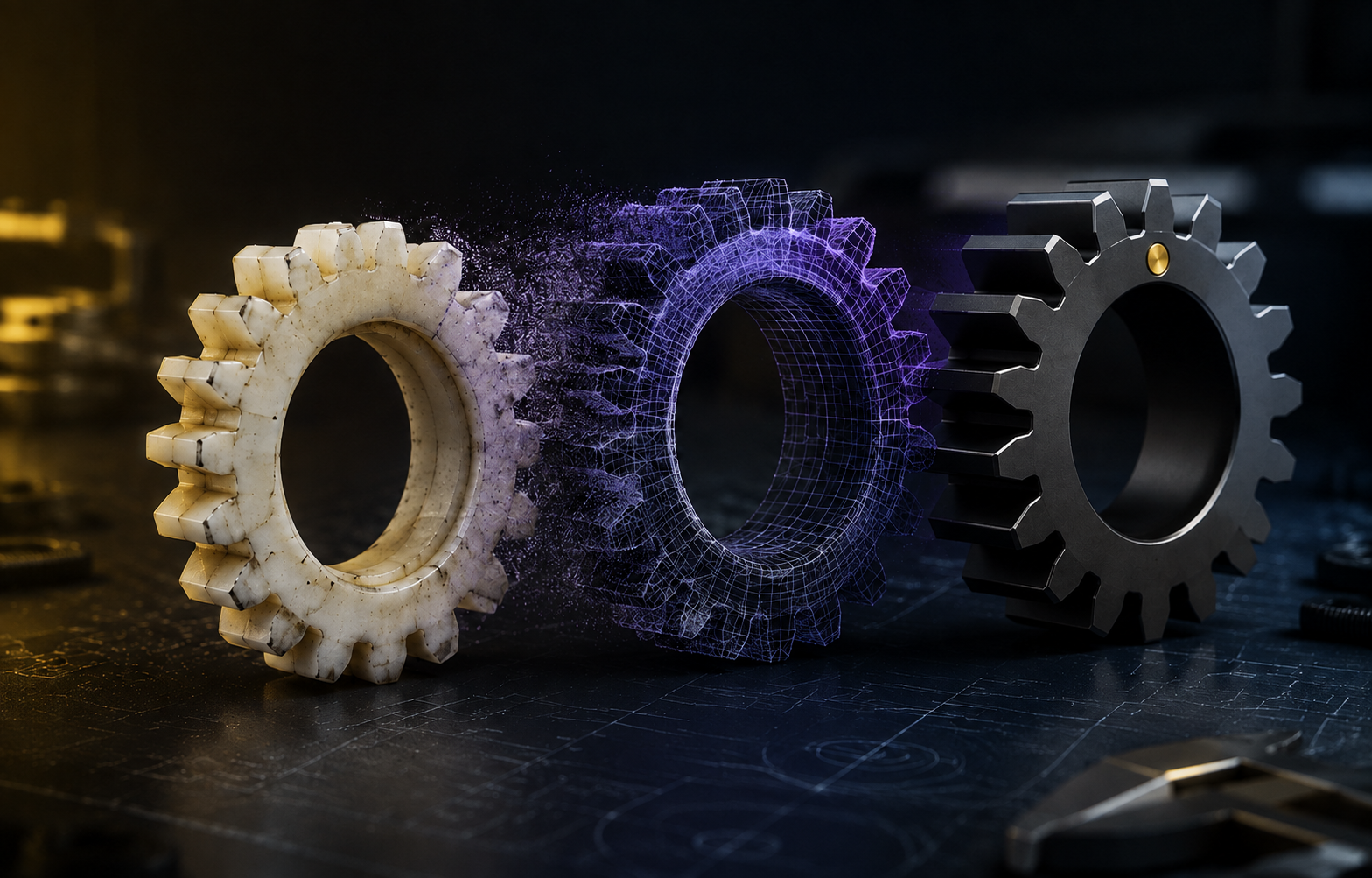 Van versleten tandwiel via 3D-scan naar een nieuw onderdeel