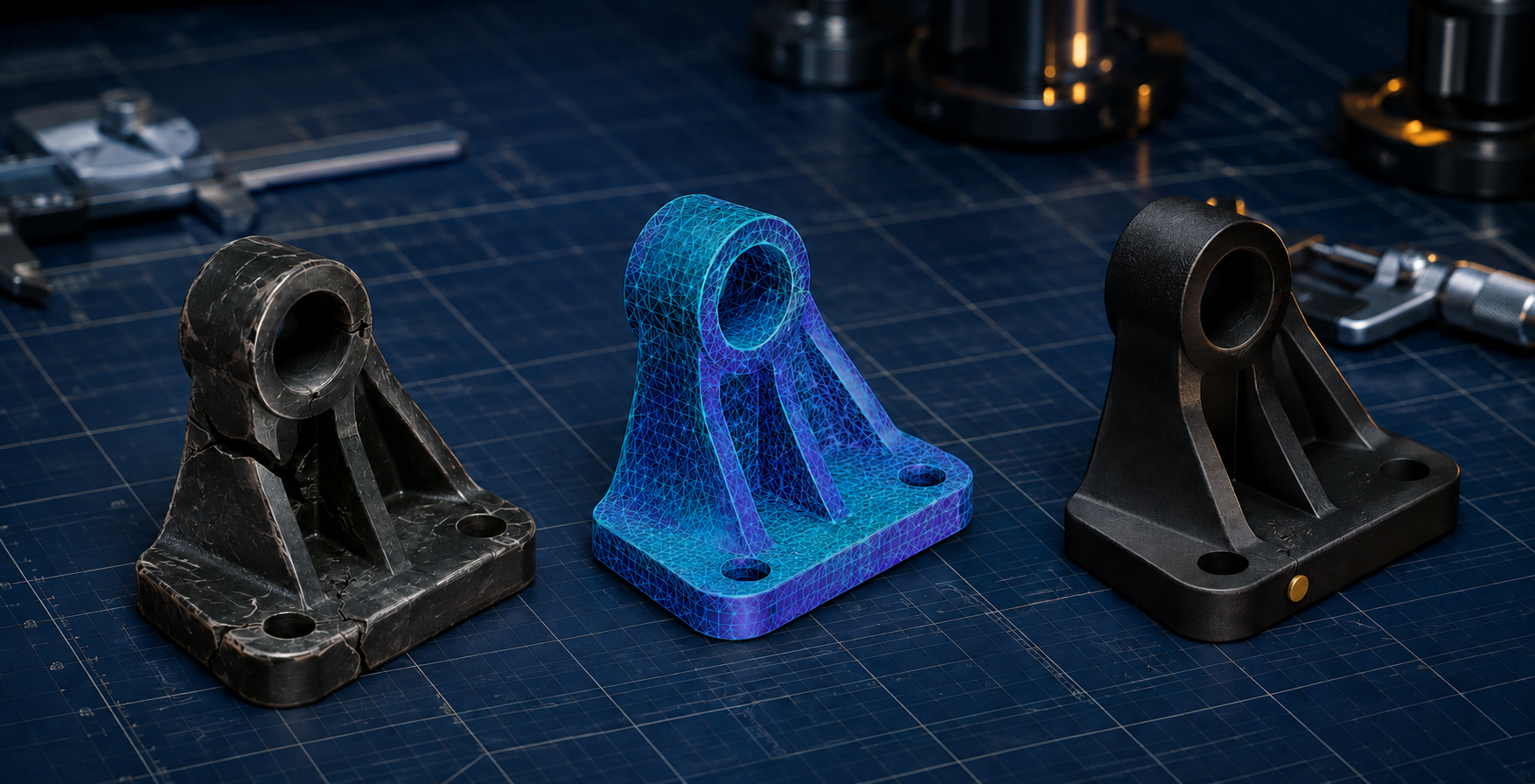 Van beschadigde bevestigingsbeugel via 3D-scan naar een nieuw maatwerkonderdeel